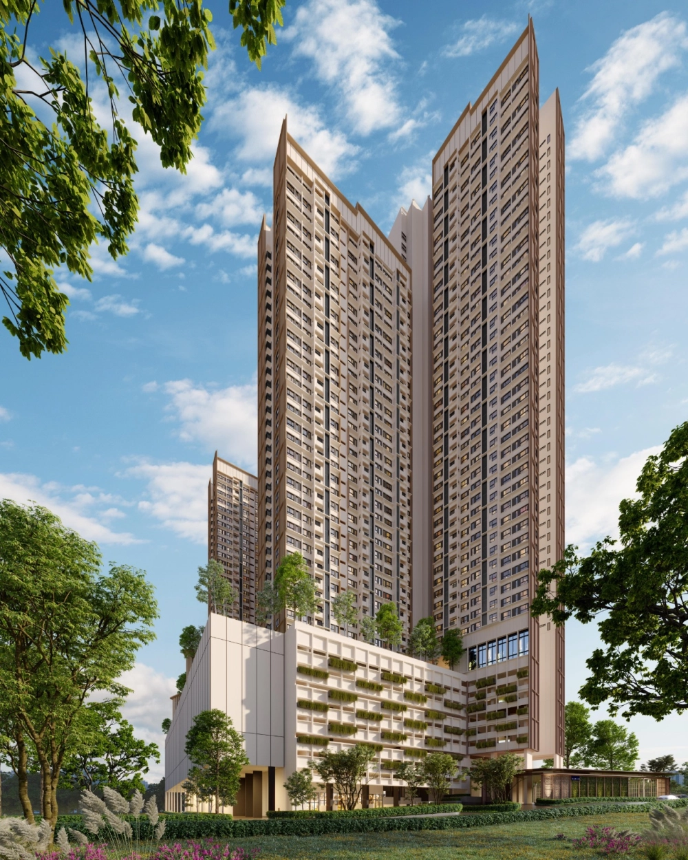 Panoramic golf course and park view from The Queenswoodz Bukit Jalil